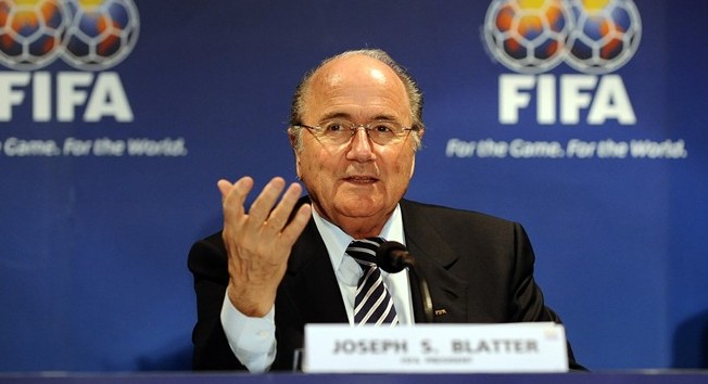 Le president de la FIFA Blatter 
