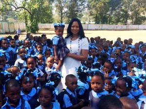 Haiti: Visite de la star américaine Garcelle Beauvais dans le Grand Nord