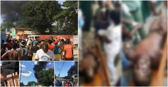 HAITI: Un incendie a fait des blessés et des morts à Hinche ( VIDEO )