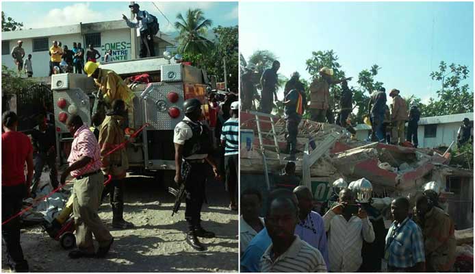 HAITI: Effondrement d’une maison à Carrefour / Des morts et des blessés