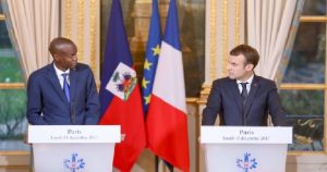 Monde: Entretien entre le Président Jovenel Moïse et son homologue Français Emmanuel Macron