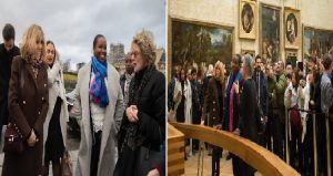 Monde: Rencontre des Premières Dames Martine Moïse et Brigitte Macron