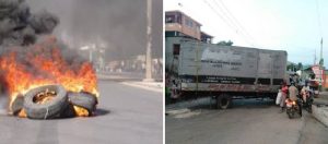 Haiti: Barricades et pneus enflammés sur la Route 9 pour forcer les autorités à la réparer