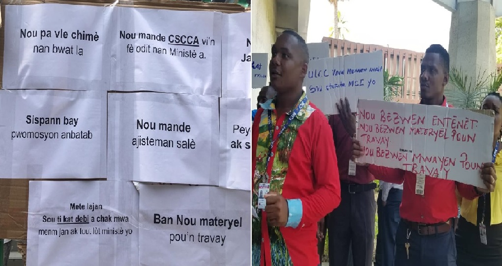 Haiti: Mouvement de protestation des employés du Ministère du Commerce et de l’Industrie