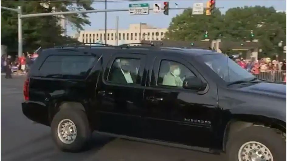 Monde: Sortie surprise de Donald Trump pour aller saluer ses partisans à l’extérieur de l’hôpital