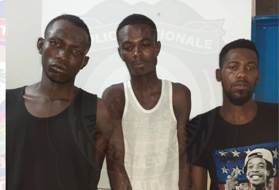 Haïti: Les nommés Sorry Sédic, Dunel Julien et Frantz Jérôme arrêtés  pour chantage et menaces de mort